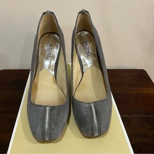 Michael Kors Women's Grey Suede Heels